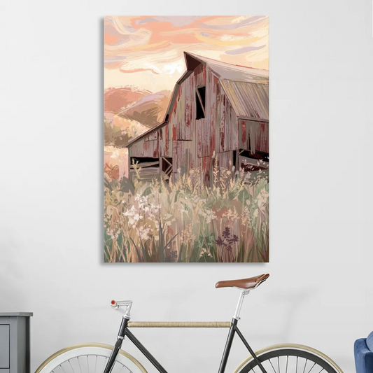 Joseph Rustic Charm Living Room - Canvas Wall Art