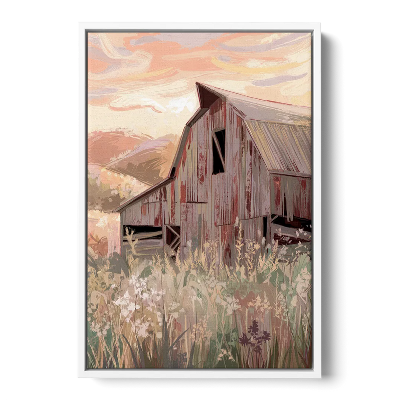 Joseph Rustic Charm Front - White Canvas Wall Art