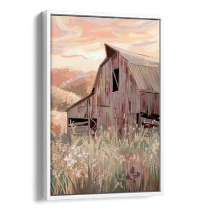 Joseph Rustic Charm Side - White Canvas Wall Art