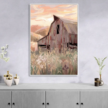 Joseph Rustic Charm Sitting Room - White Canvas Wall Art