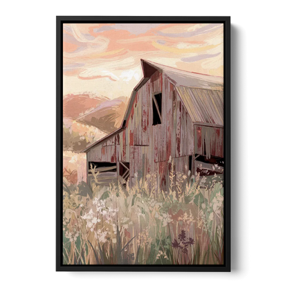 Joseph Rustic Charm Front - Black Canvas Wall Art