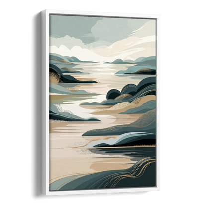 Joseph Scenic Horizon Side - White Canvas Wall Art