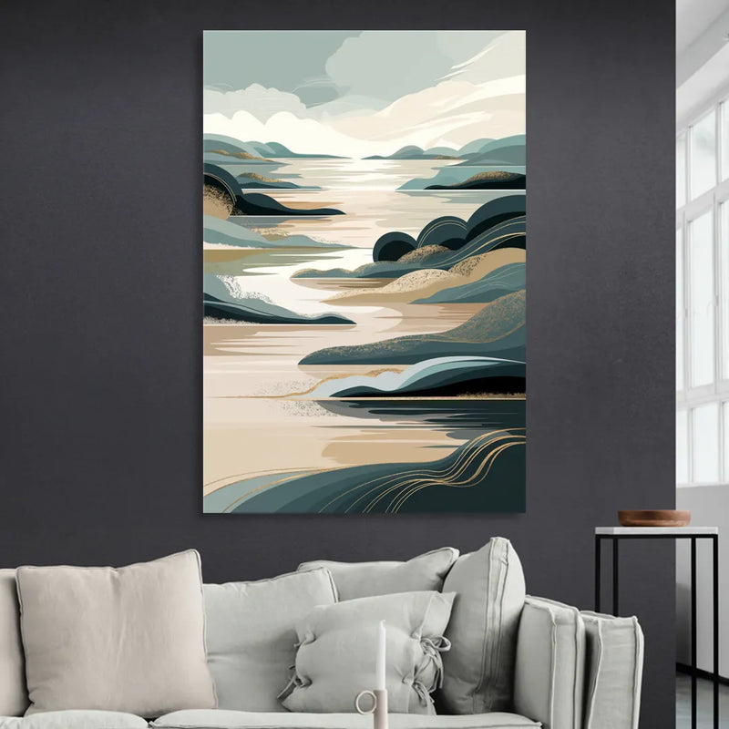 Joseph Scenic Horizon Living Room - Canvas Wall Art