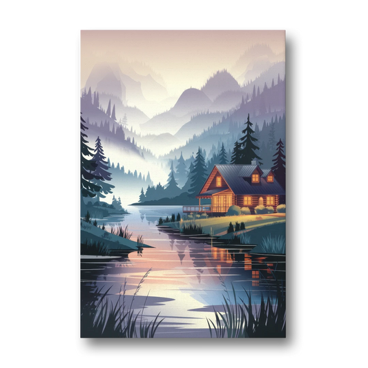 Joseph Serene Waterfront - Canvas Wall Art - Front