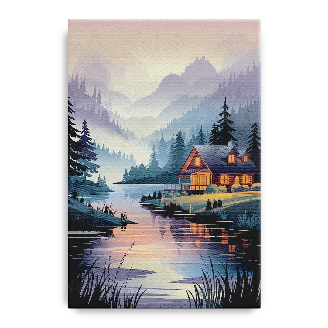 Joseph Serene Waterfront Front - Canvas Wall Art