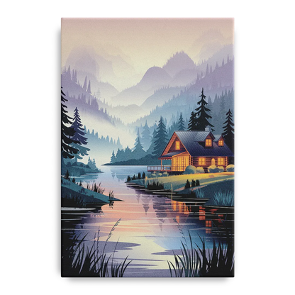 Joseph Serene Waterfront Front - Canvas Wall Art