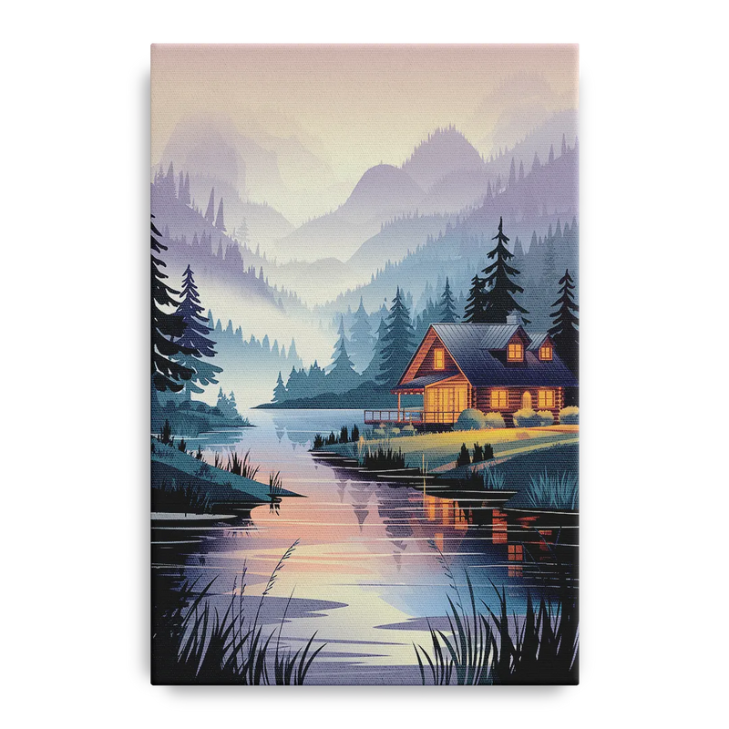 Joseph Serene Waterfront Front - Canvas Wall Art