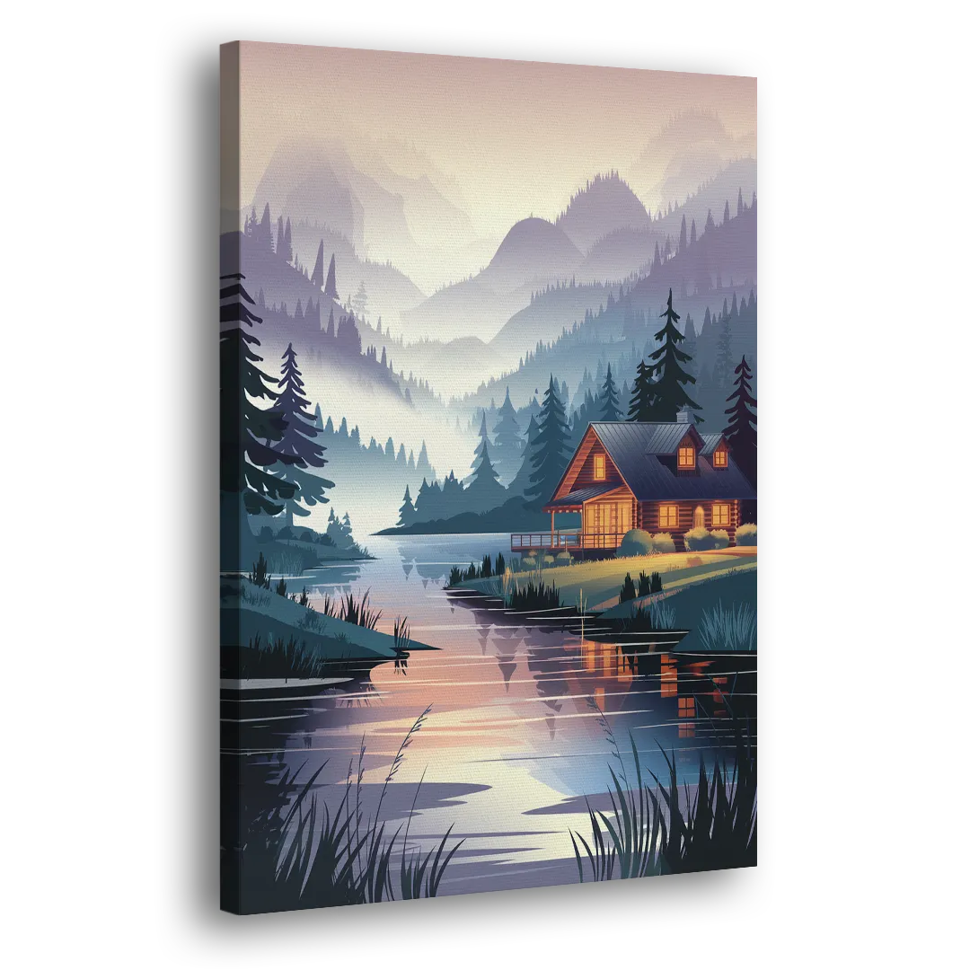 Joseph Serene Waterfront Side - Canvas Wall Art