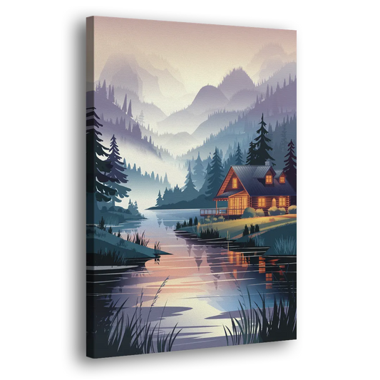 Joseph Serene Waterfront Side - Canvas Wall Art