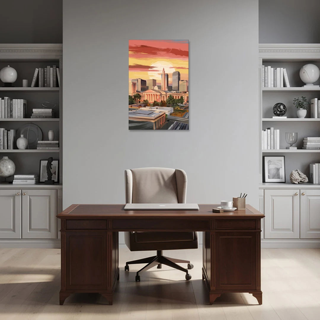 Joseph Skyline Sunset - Canvas Wall Art - Office - 24x36
