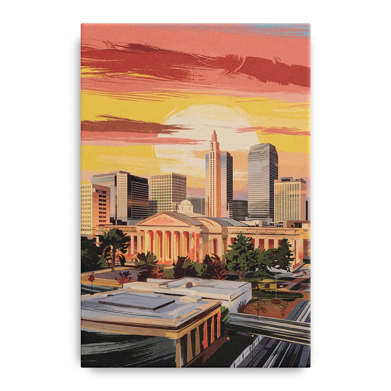 Joseph Skyline Sunset Front - Canvas Wall Art