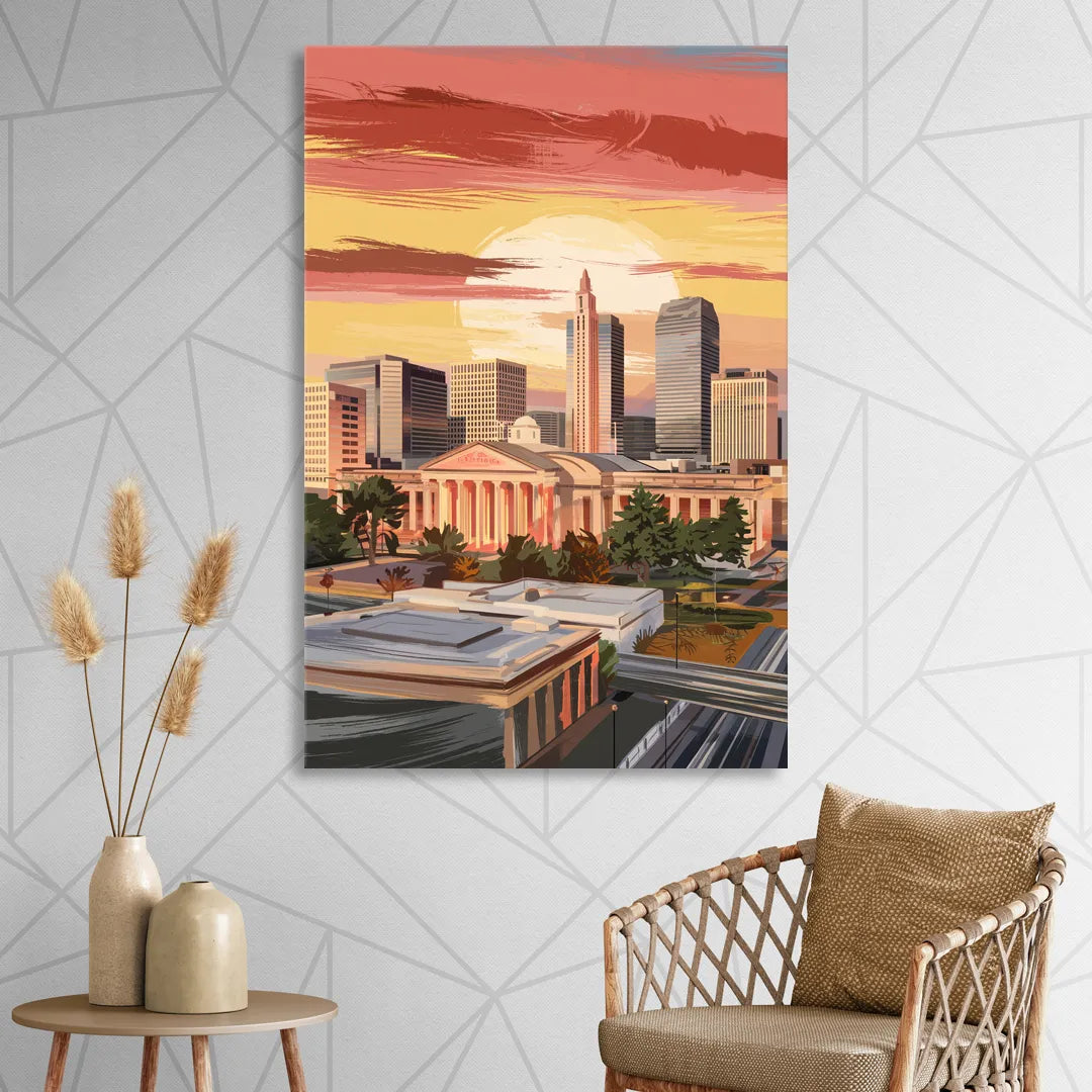 Joseph Skyline Sunset Sitting Room - Canvas Wall Art