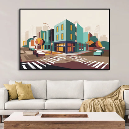 Joseph Urban Landscape Sitting Room - Black Canvas Wall Art