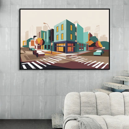 Joseph Urban Landscape Living Room - Black Canvas Wall Art