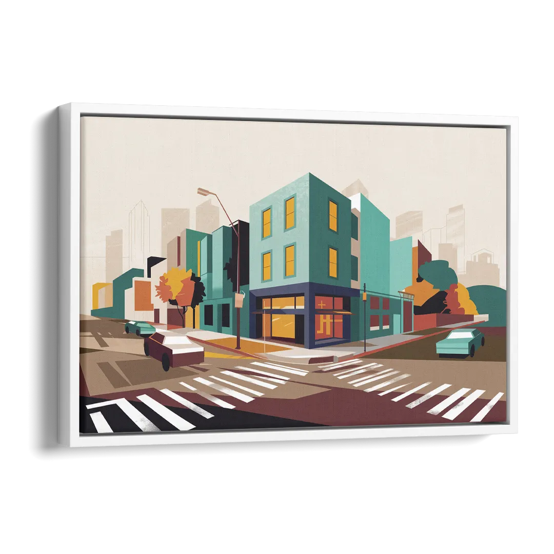 Joseph Urban Landscape Side - White Canvas Wall Art