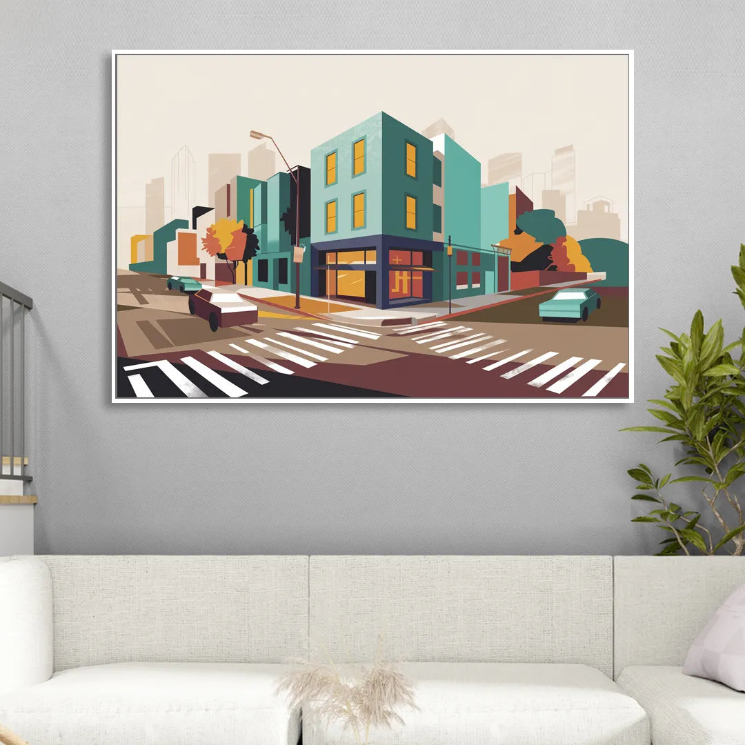 Joseph Urban Landscape Living Room - White Canvas Wall Art