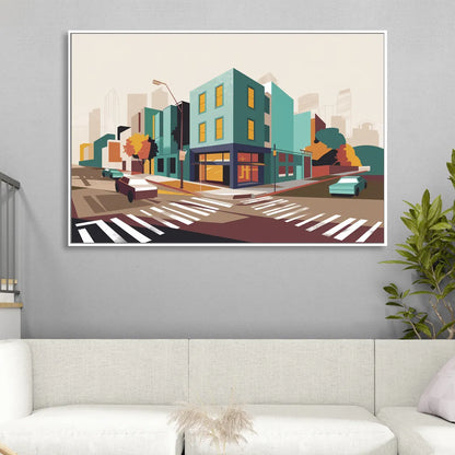 Joseph Urban Landscape Living Room - White Canvas Wall Art