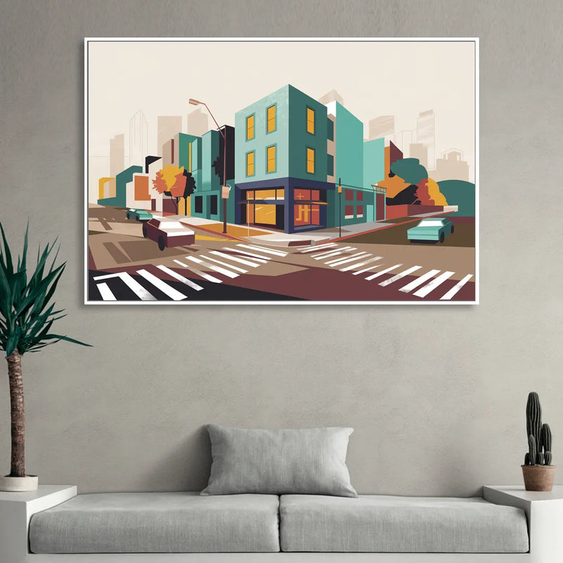 Joseph Urban Landscape Sitting Room - White Canvas Wall Art