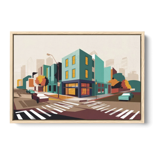 Joseph Urban Landscape - Oak Framed Canvas Wall Art - Front