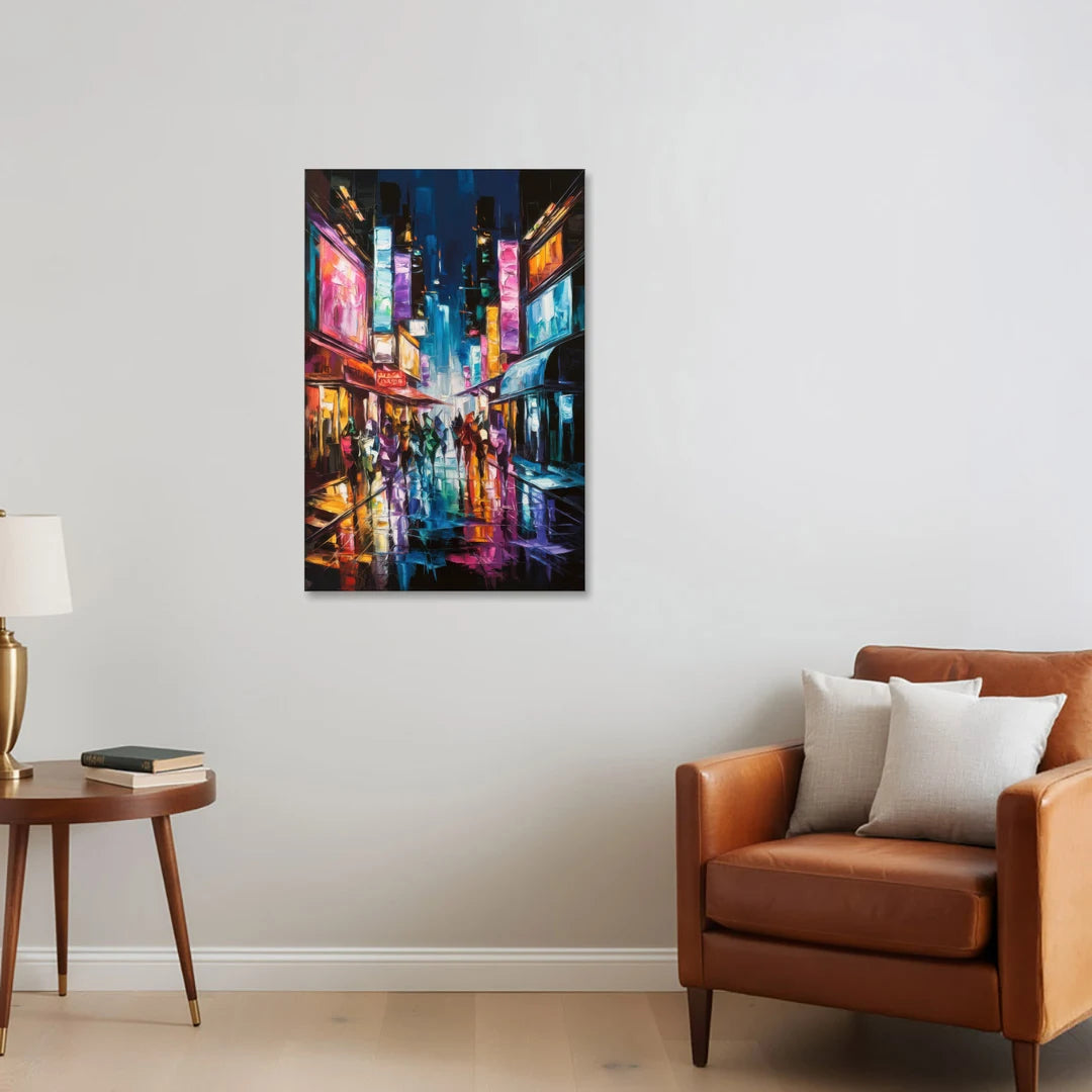 Joseph Vibrant Streets - Canvas Wall Art - Sofa - 24x36