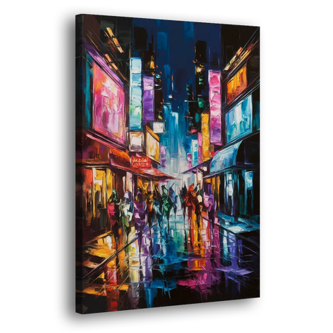 Joseph Vibrant Streets - Canvas Wall Art
