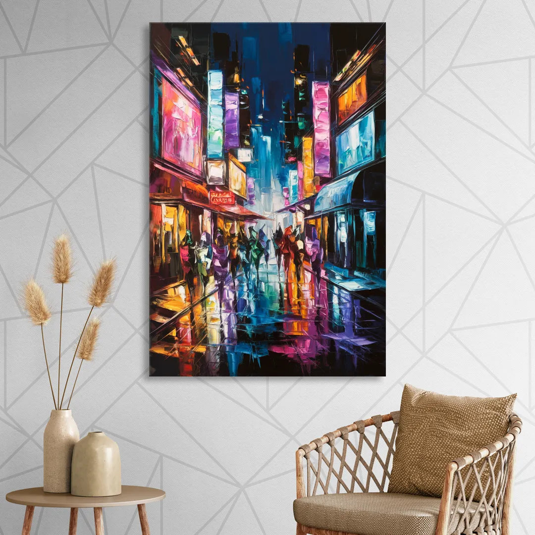 Joseph Vibrant Streets Living Room - Canvas Wall Art