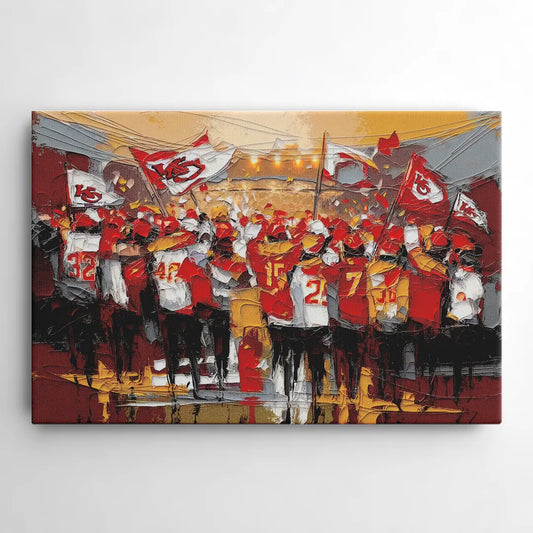 Kansas City Chiefs Fans Gathering - Canvas Wall Art
