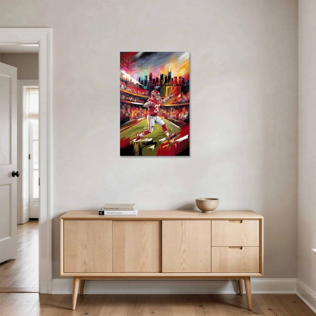 Kansas City Chiefs Game Day - Canvas Wall Art - Coffee Table - 24x36