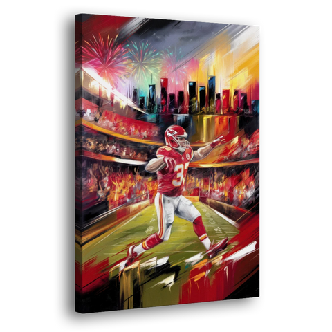 Kansas City Chiefs Game Day - Canvas Wall Art - Side