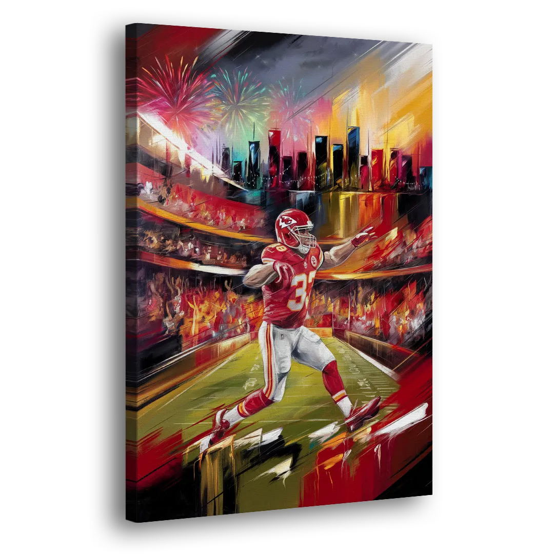 Kansas City Chiefs Game Day Side - Canvas Wall Art