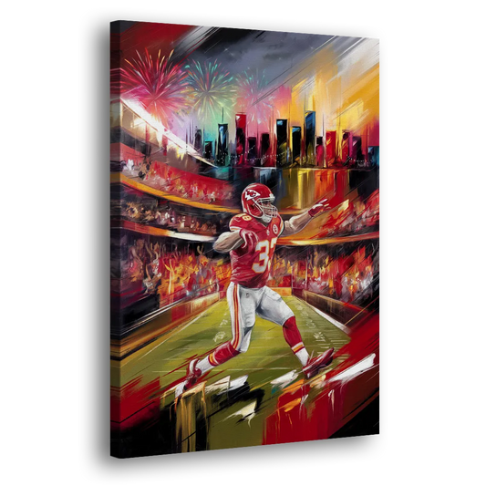 Kansas City Chiefs Game Day Side - Canvas Wall Art