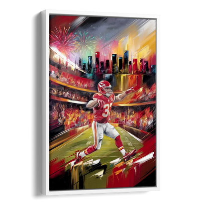 Kansas City Chiefs Game Day Side - White Canvas Wall Art
