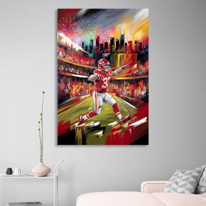 Kansas City Chiefs Game Day Sitting Room - Canvas Wall Art