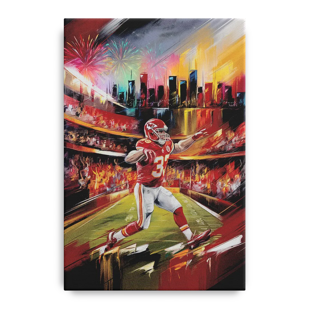 Kansas City Chiefs Game Day Front - Canvas Wall Art