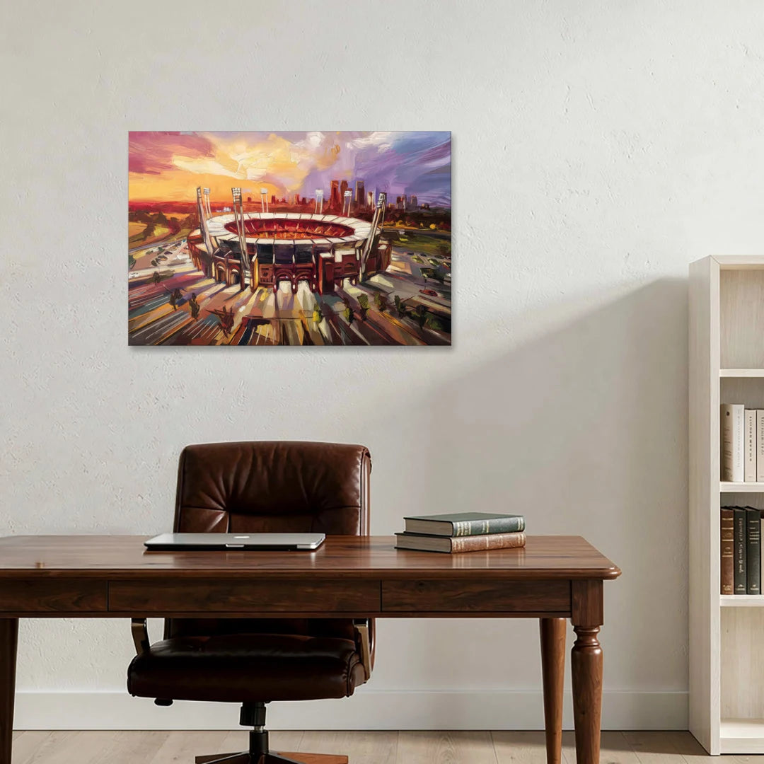 Kansas City Chiefs Stadium - Canvas Wall Art - Office - 36x24