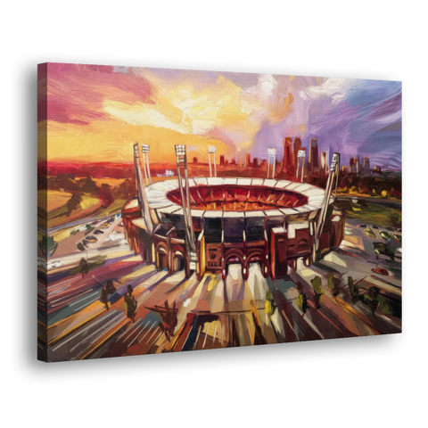 Kansas City Chiefs Stadium - Canvas Wall Art - Side