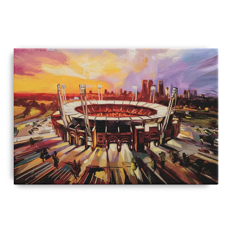 Kansas City Chiefs Stadium Front - Canvas Wall Art