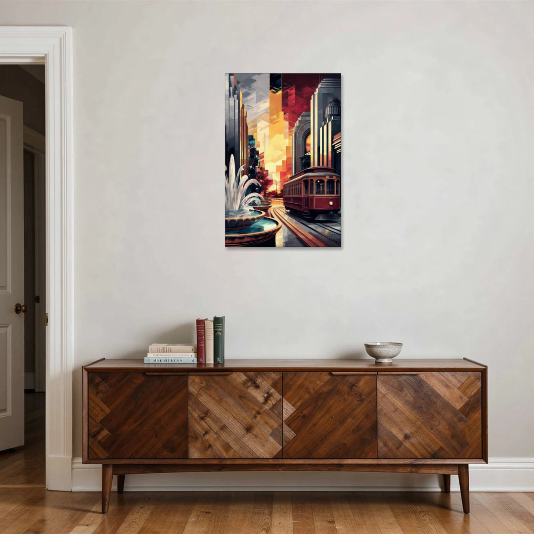 Kansas City Cultural Icons - Canvas Wall Art - Coffee Table - 24x36