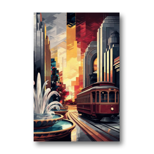 Kansas City Cultural Icons - Canvas Wall Art - Front
