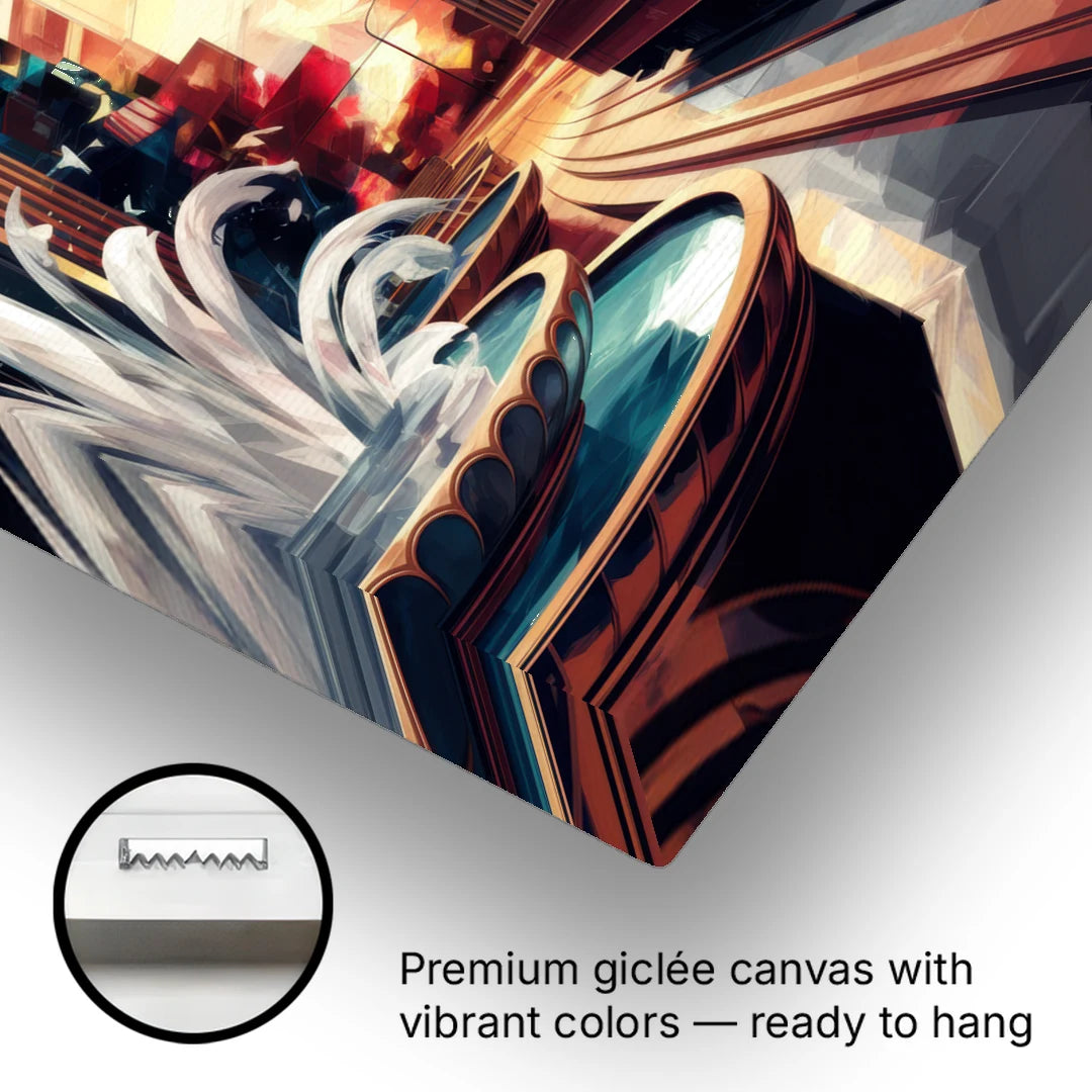Kansas City Cultural Icons - Canvas Wall Art - Gallery Wrap Corner