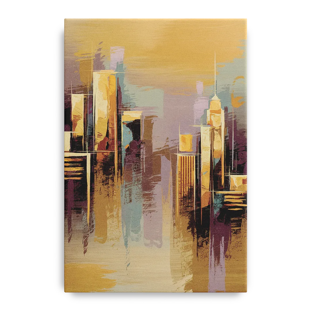 Kansas City Downtown Panorama Front - Canvas Wall Art