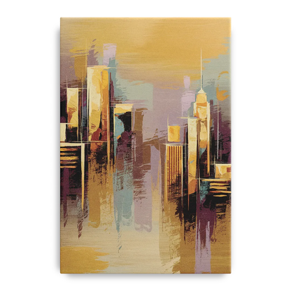 Kansas City Downtown Panorama Front - Canvas Wall Art