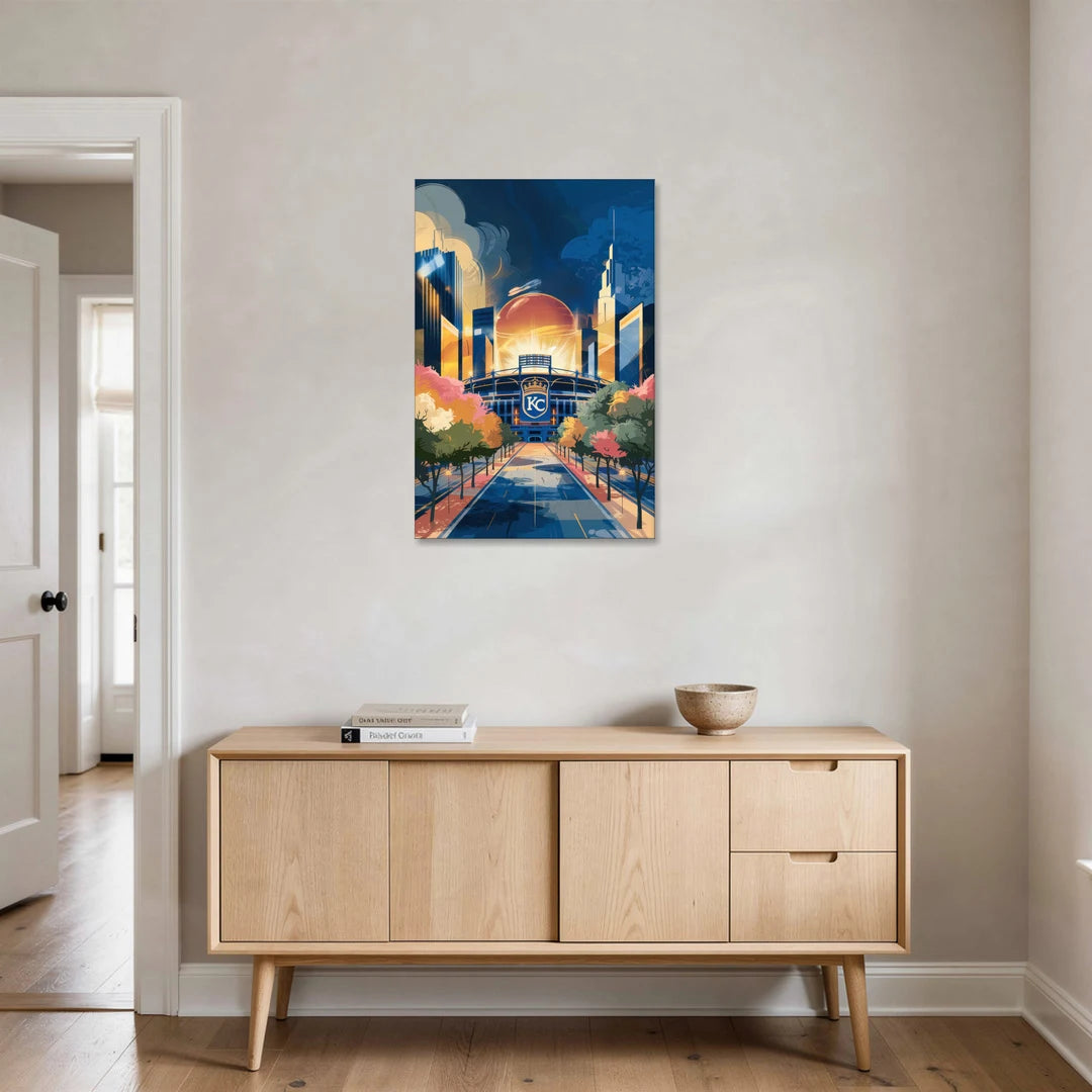 Kansas City Royals Championship - Canvas Wall Art - Coffee Table - 24x36