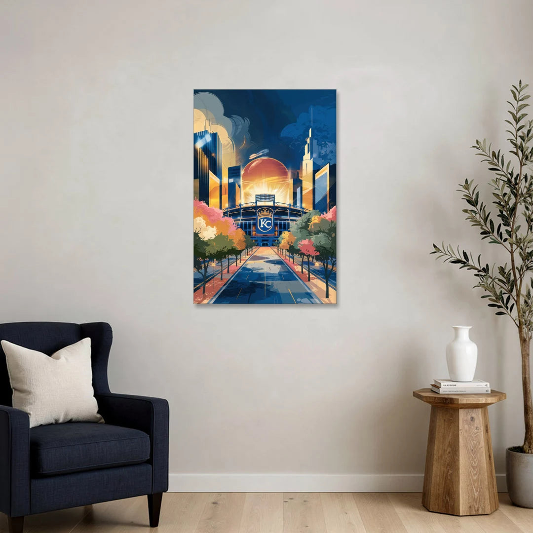 Kansas City Royals Championship - Canvas Wall Art - Sofa - 24x36