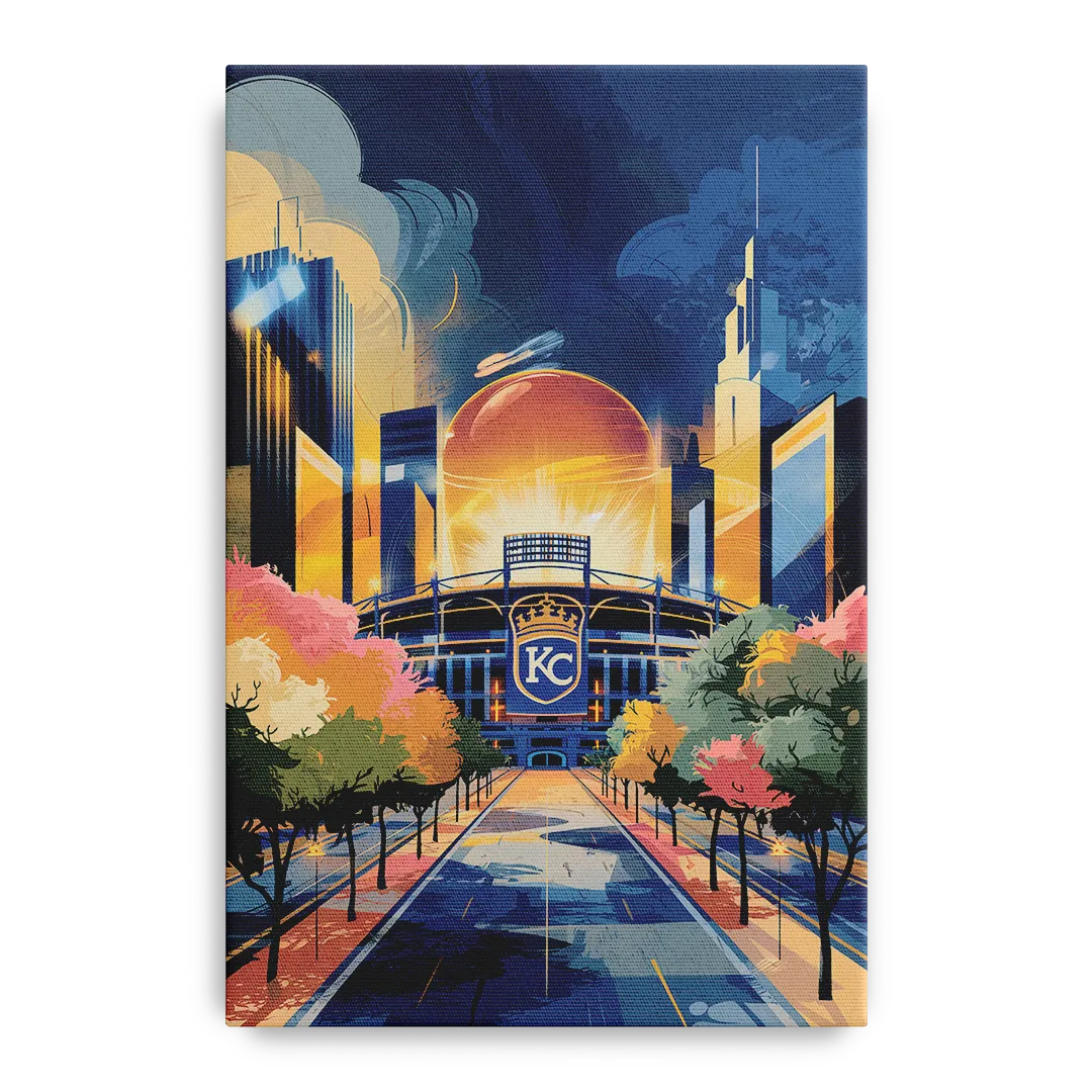 Kansas City Royals Championship Front - Canvas Wall Art