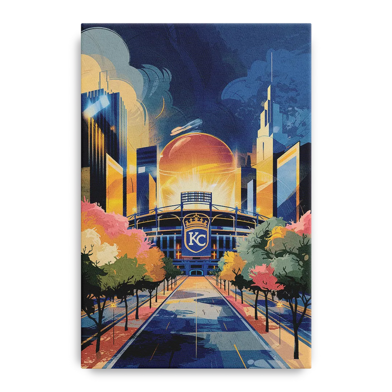 Kansas City Royals Championship Front - Canvas Wall Art