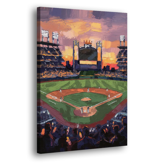 Kansas City Royals Stadium View Side - Canvas Wall Art