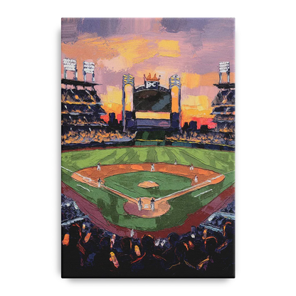 Kansas City Royals Stadium View Front - Canvas Wall Art