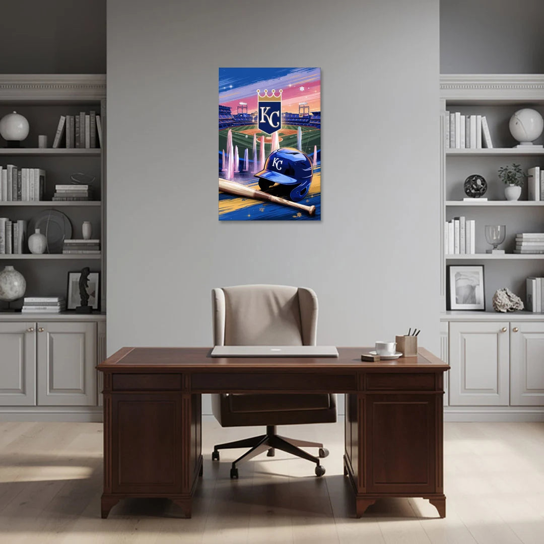 Kansas City Royals Team Spirit - Canvas Wall Art - Office - 24x36