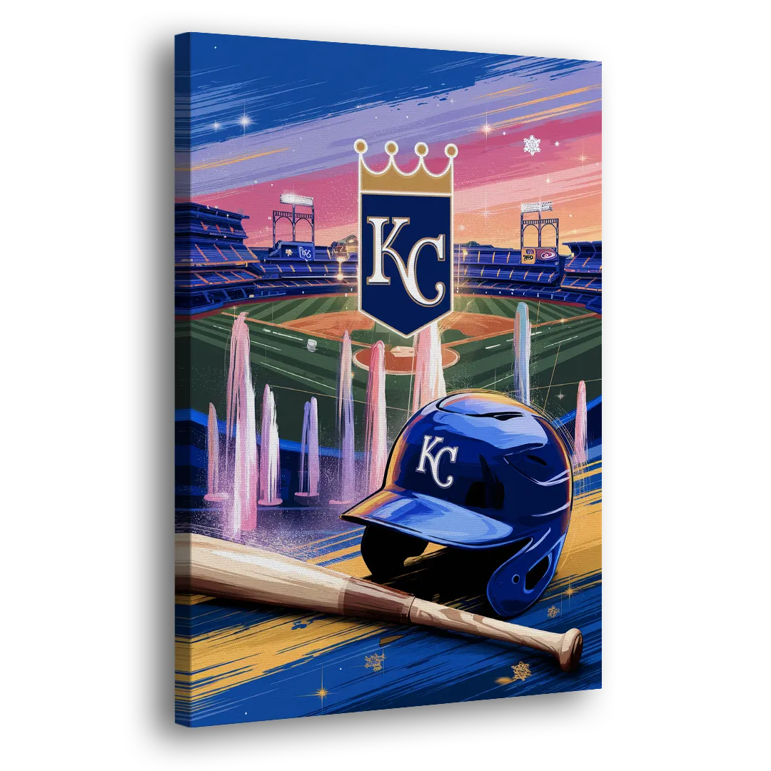Kansas City Royals Team Spirit Side - Canvas Wall Art